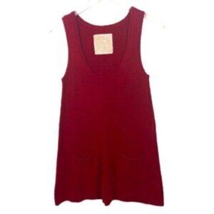 Love Rocks | Red Sweater with Pockets Size Medium